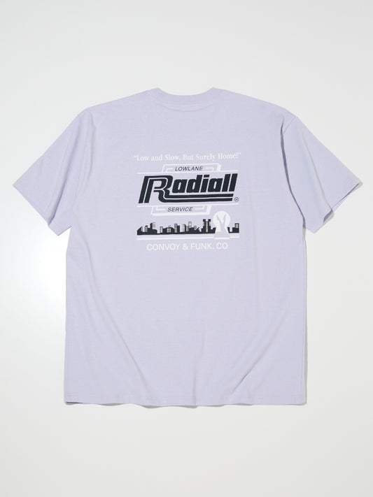 RADIALL | Low and Slow - CREW NECK T-SHIRT S/S - Light Purple