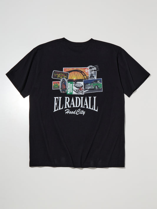 RADIALL | Hood City - CREW NECK T-SHIRT S/S - Black