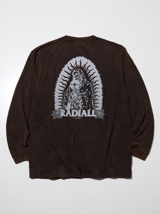 RADIALL | GUIDANCE - CREW NECK T-SHIRT L/S - Faded Black