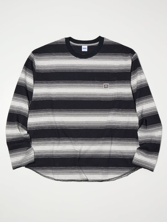 【4.11 (Sat) 12:00 Release】RADIALL | Board - CREW NECK T-SHIRT L/S - Black