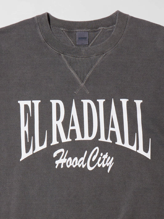 【4.11 (Sat) 12:00 Release】RADIALL | Alley Oop - CREW NECK T-SHIRT S/S - Faded Black
