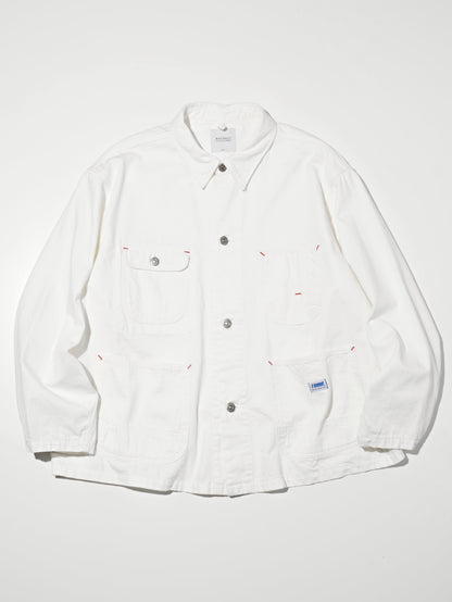 【4.4 (Sat) 12:00 Release】RADIALL | Chev - CARPENTER JACKET - White