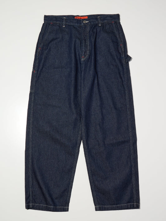 【4.4 (Sat) 12:00 Release】RADIALL | Chev - WIDE FIT CARPENTER PANTS - Indigo
