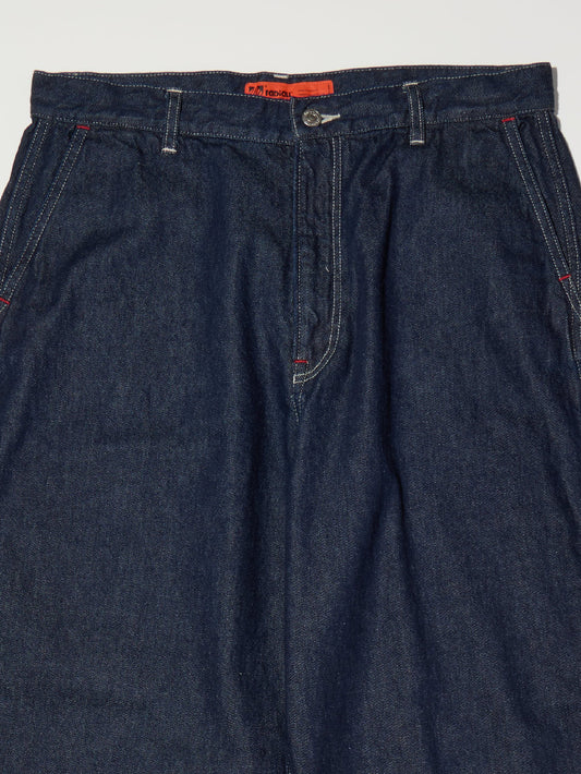【4.4 (Sat) 12:00 Release】RADIALL | Chev - WIDE FIT CARPENTER PANTS - Indigo