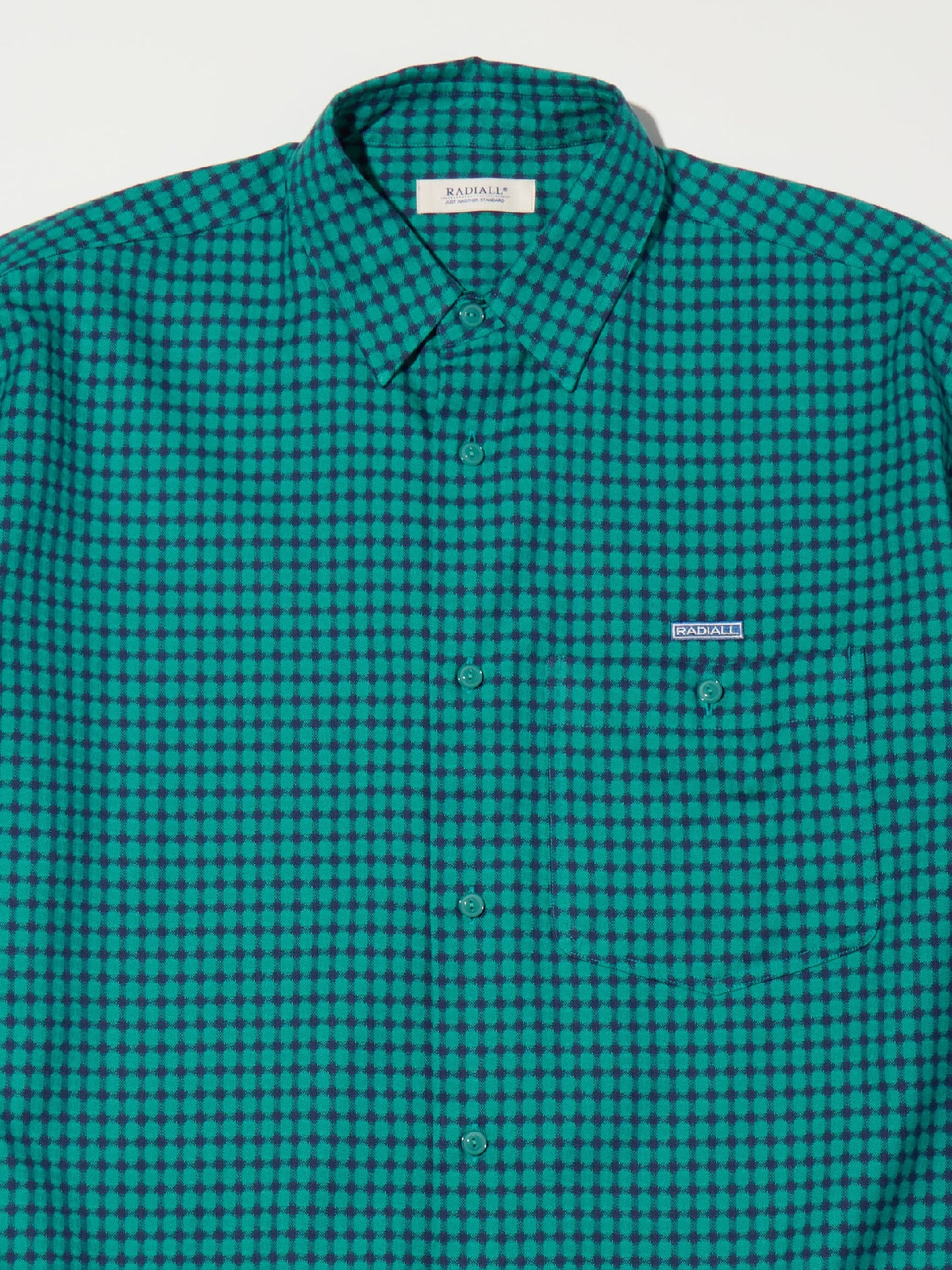 【4.11 (Sat) 12:00 Release】RADIALL | Dim - REGULAR COLLARED SHIRT L/S - Green
