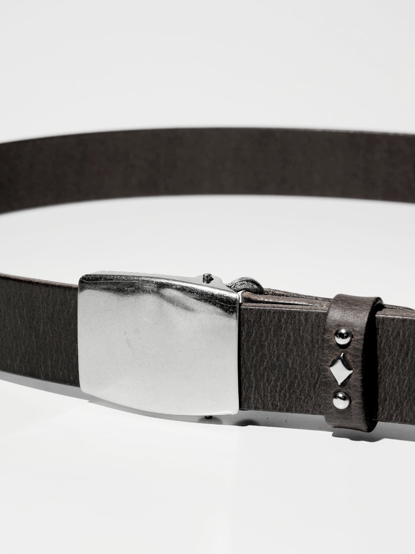 【3.14 (Sat) 12:00 Release】RADIALL | Rhodes - LEATHER BELT / PLAIN - Black