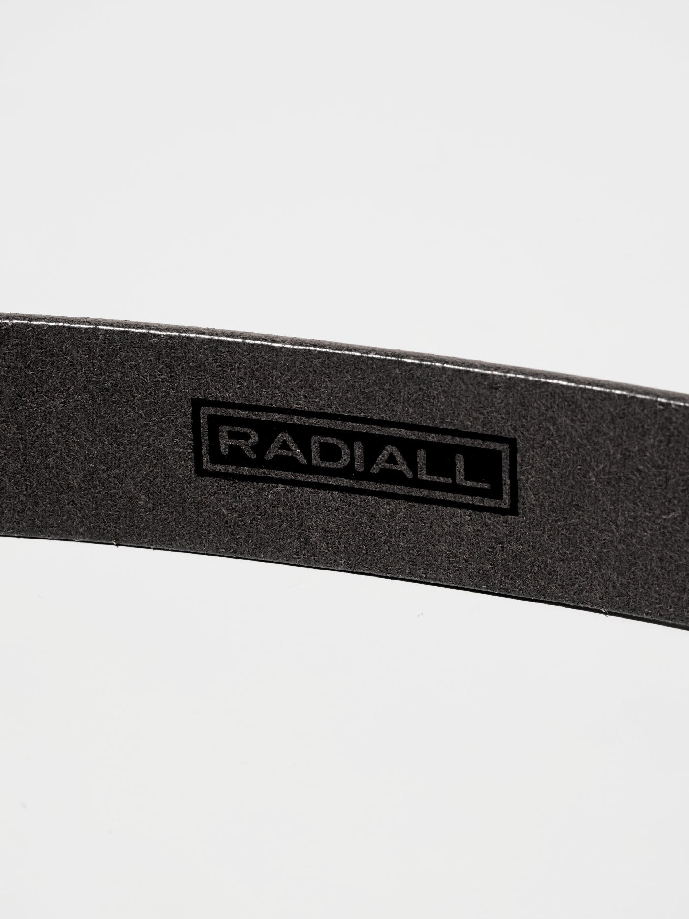 【3.14 (Sat) 12:00 Release】RADIALL | Rhodes - LEATHER BELT / PLAIN - Black