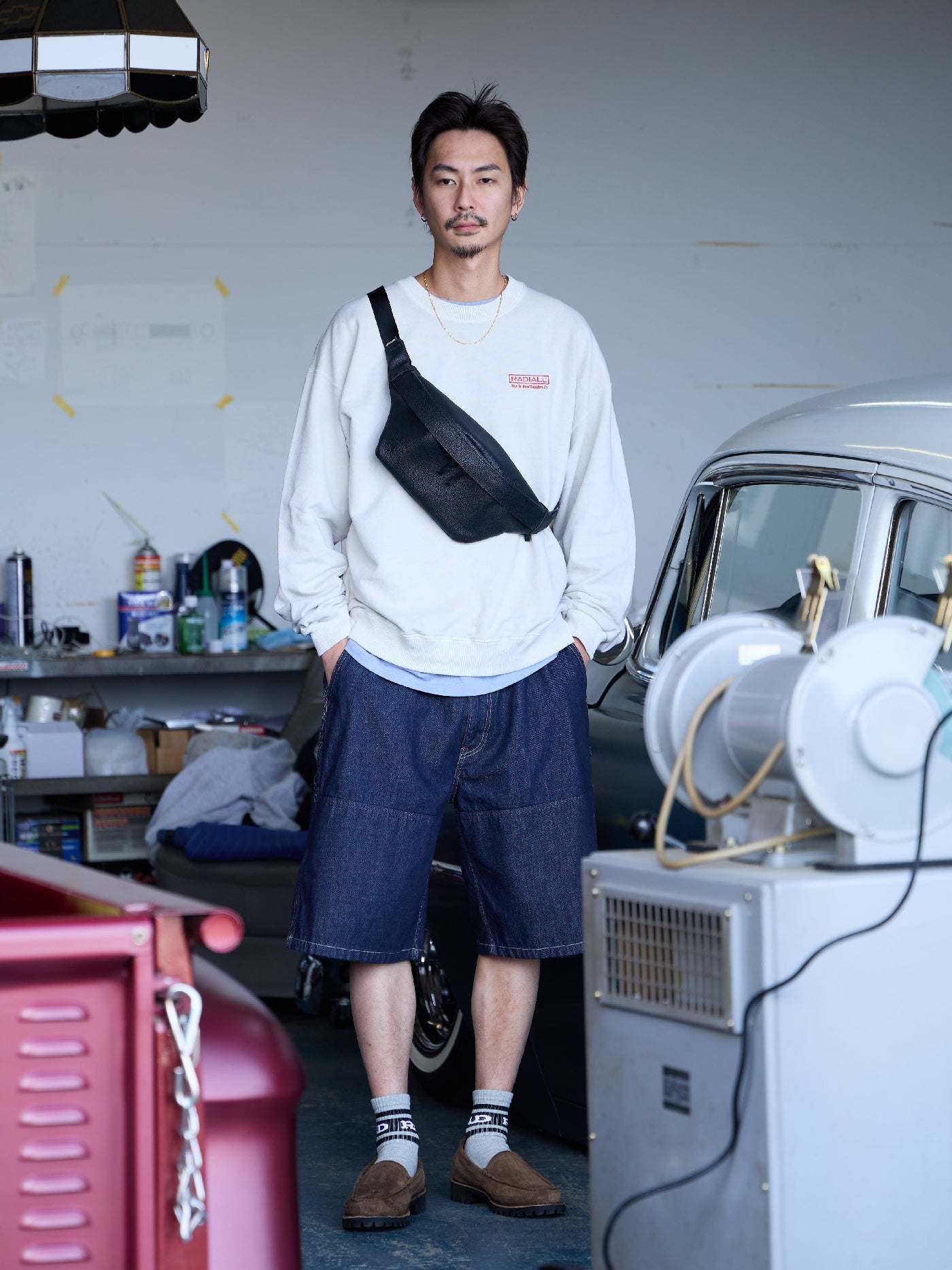 【3.14 (Sat) 12:00 Release】RADIALL | Kawasaki - WAIST BAG