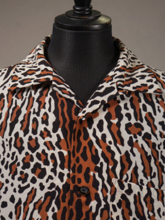 GANGSTERVILLE | LEOPARD DAGGER - L/S SHIRTS / GSV6108 - Ivory