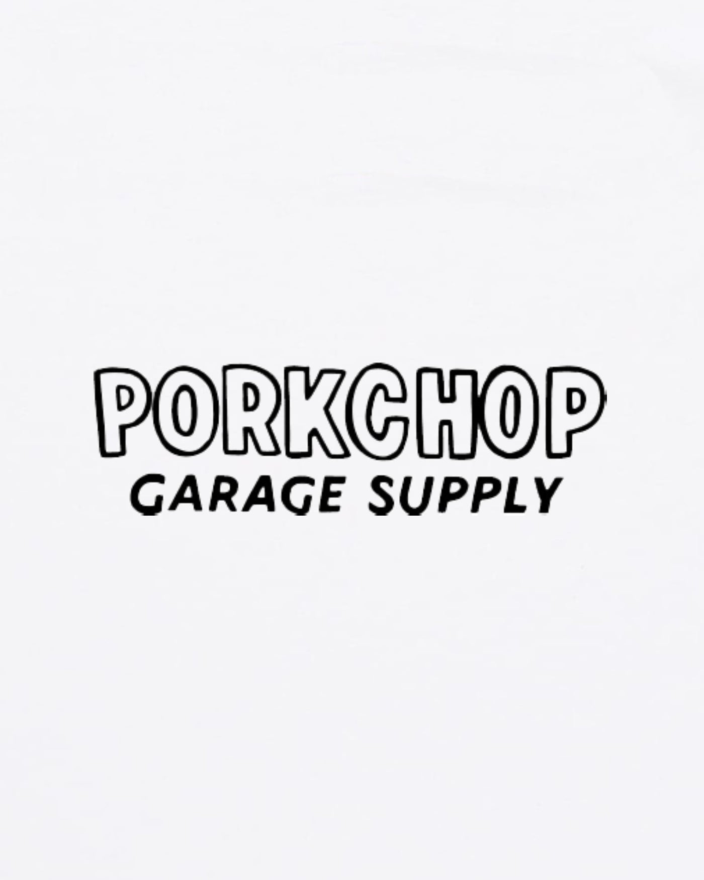 PORKCHOP | MASA SCULP TEE A - White