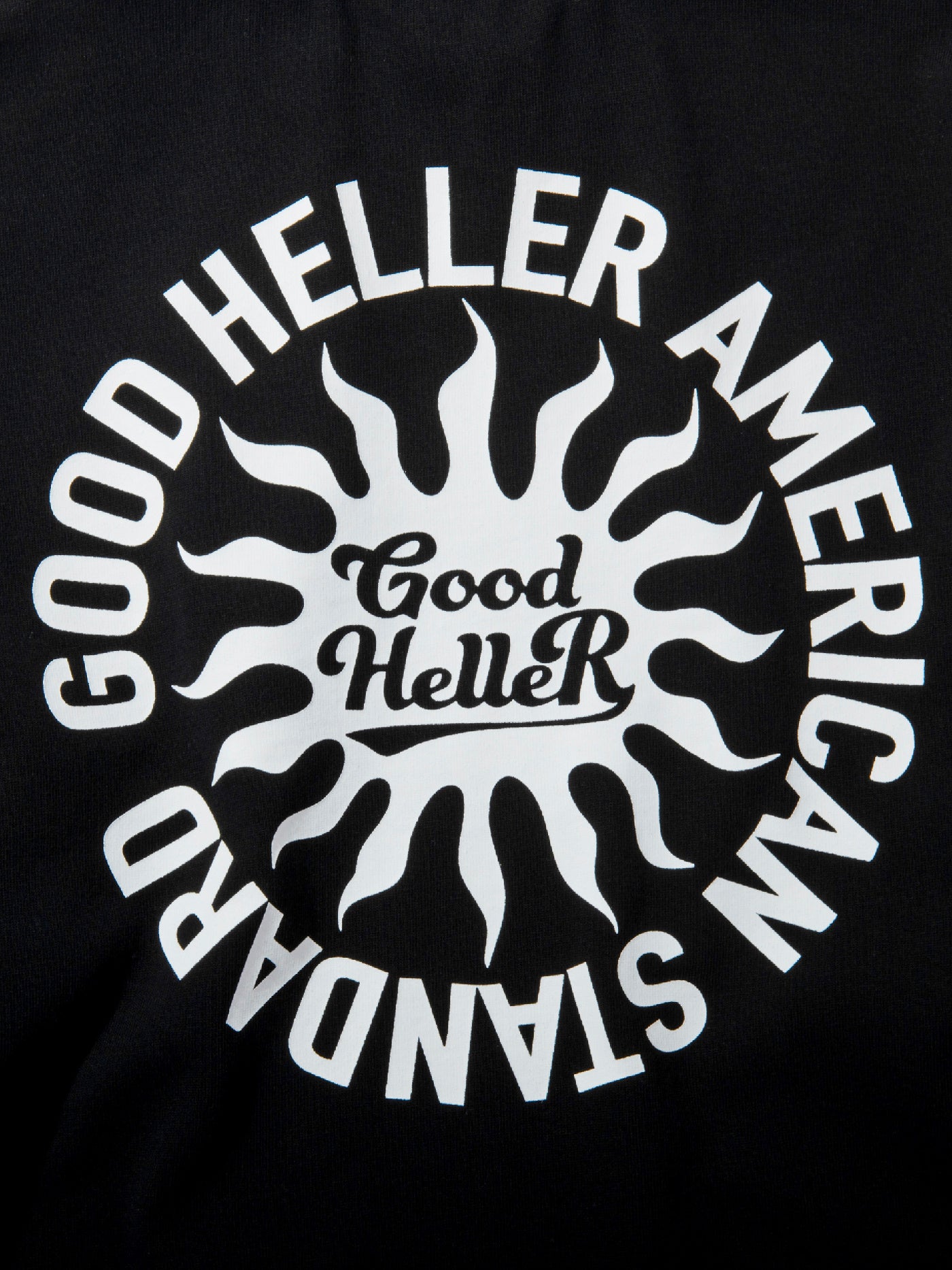 GOOD HELLER | SUN LOGO 9.5oz L/S T-SHIRT - Black