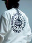 GOOD HELLER | SUN LOGO 9.5oz L/S T-SHIRT - White