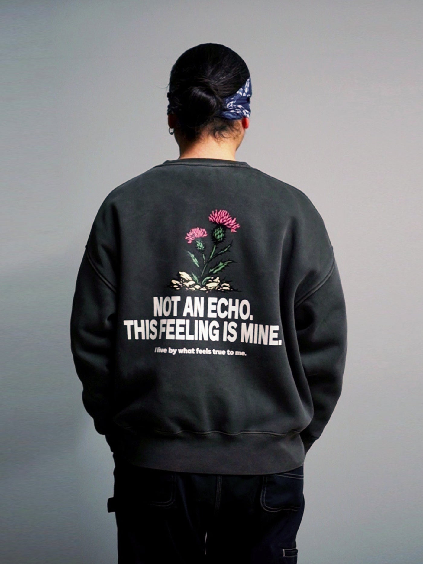 【2.7 (Sat) 12:00 Release】FLUTTER | Double Dyeing B/S Sweat - Sumi