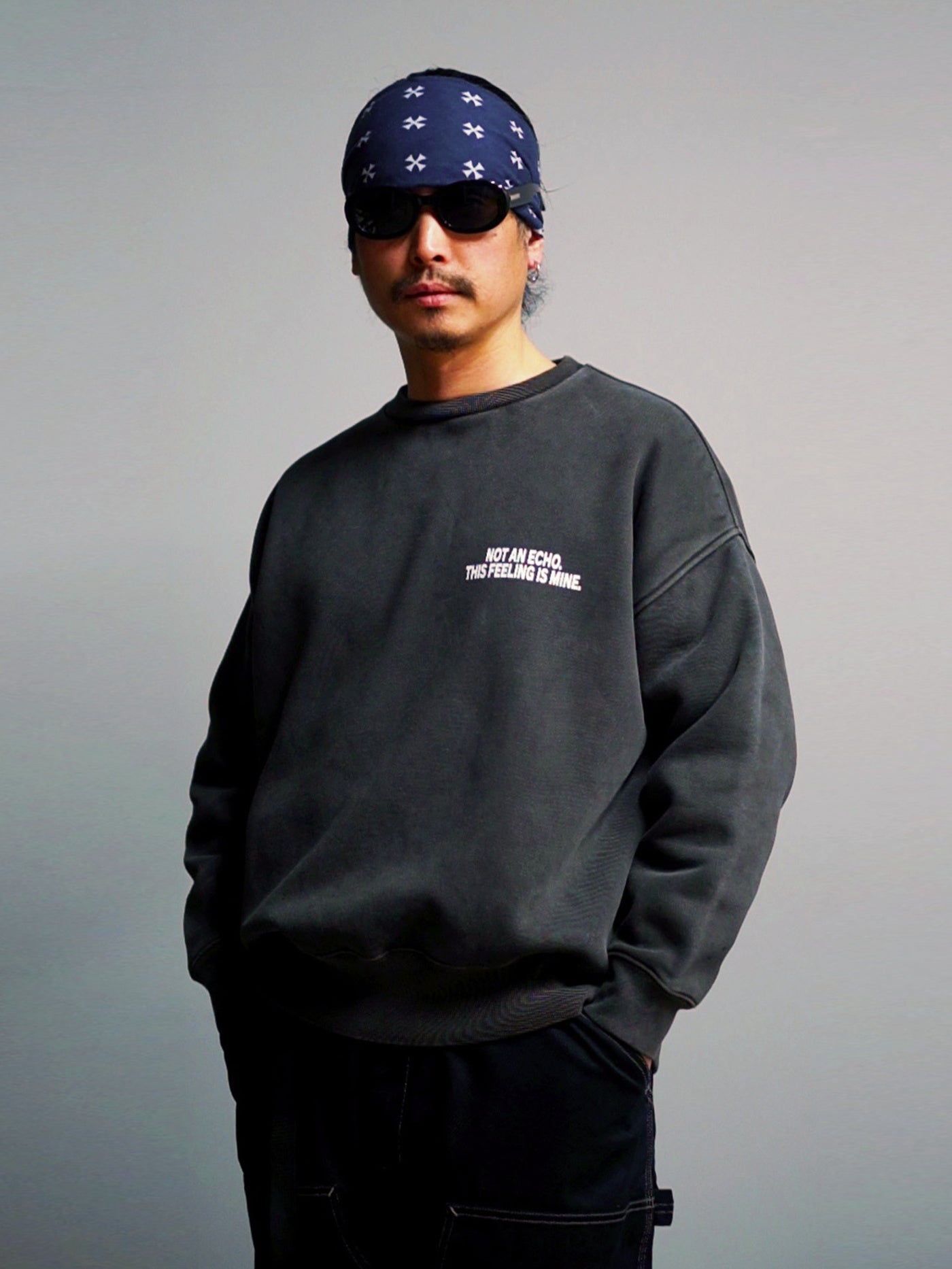 【2.7 (Sat) 12:00 Release】FLUTTER | Double Dyeing B/S Sweat - Sumi
