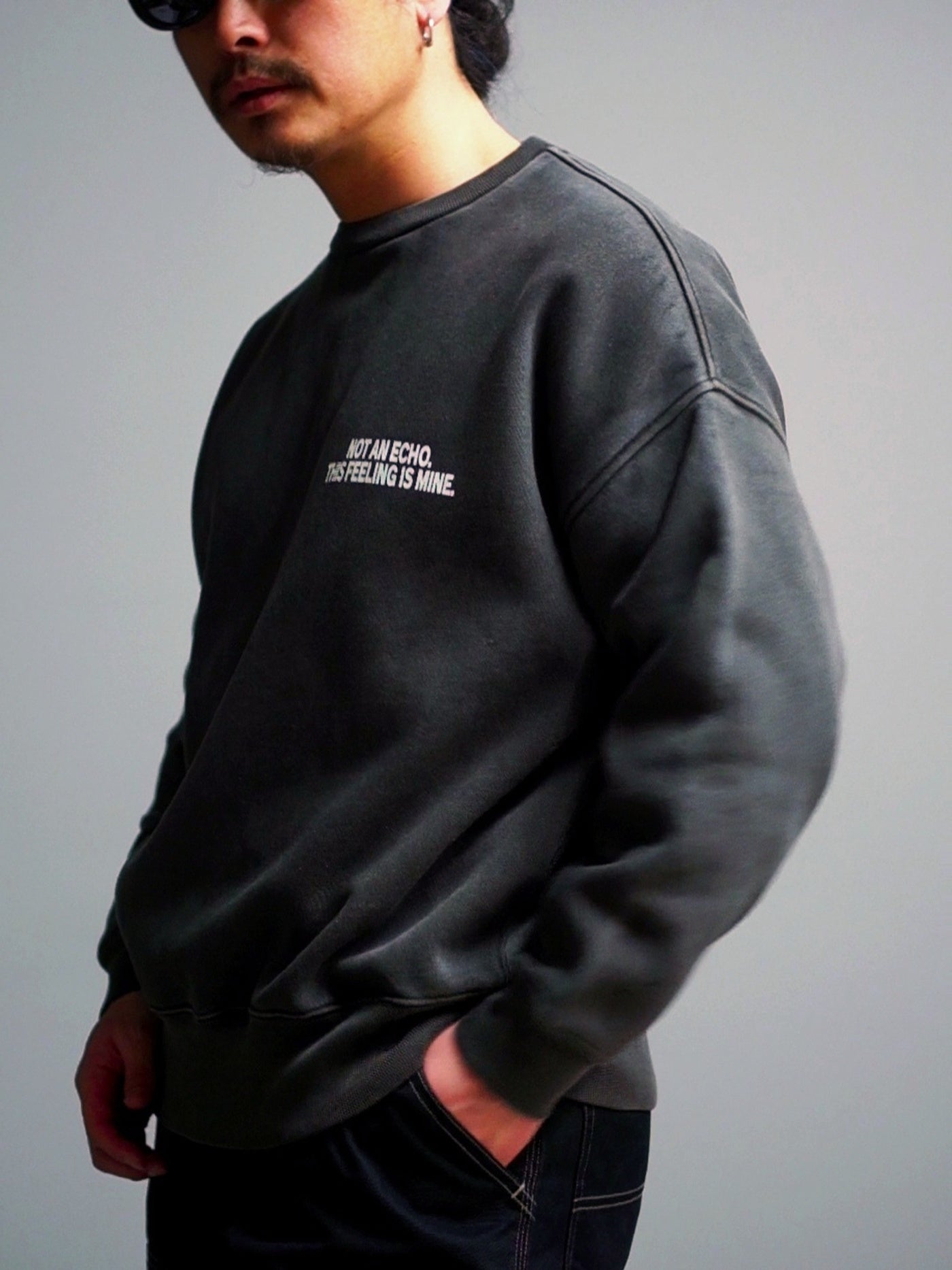 【2.7 (Sat) 12:00 Release】FLUTTER | Double Dyeing B/S Sweat - Sumi