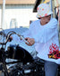 PORKCHOP | FIRE BLOCK MULTI L/S TEE - White