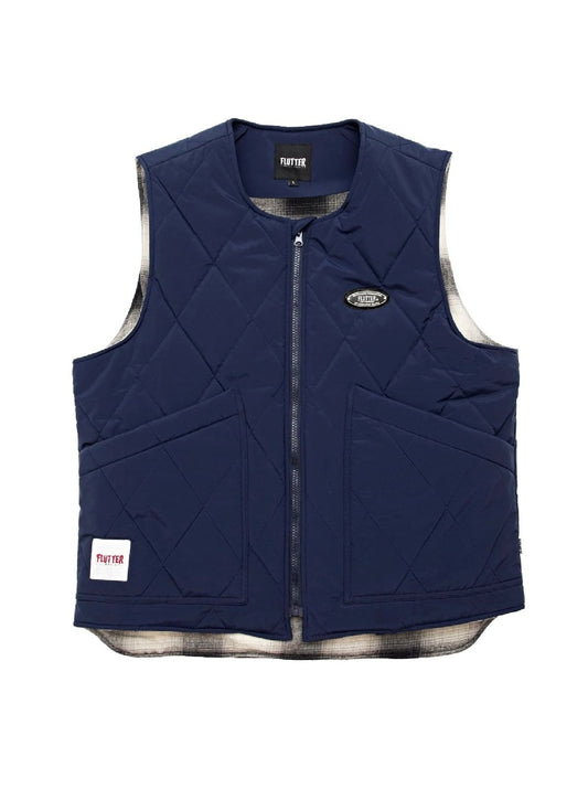【1.20 (Tue) 12:00 Release】FLUTTER | TURBO HEAT Quilting Electric Puff Vest - Navy