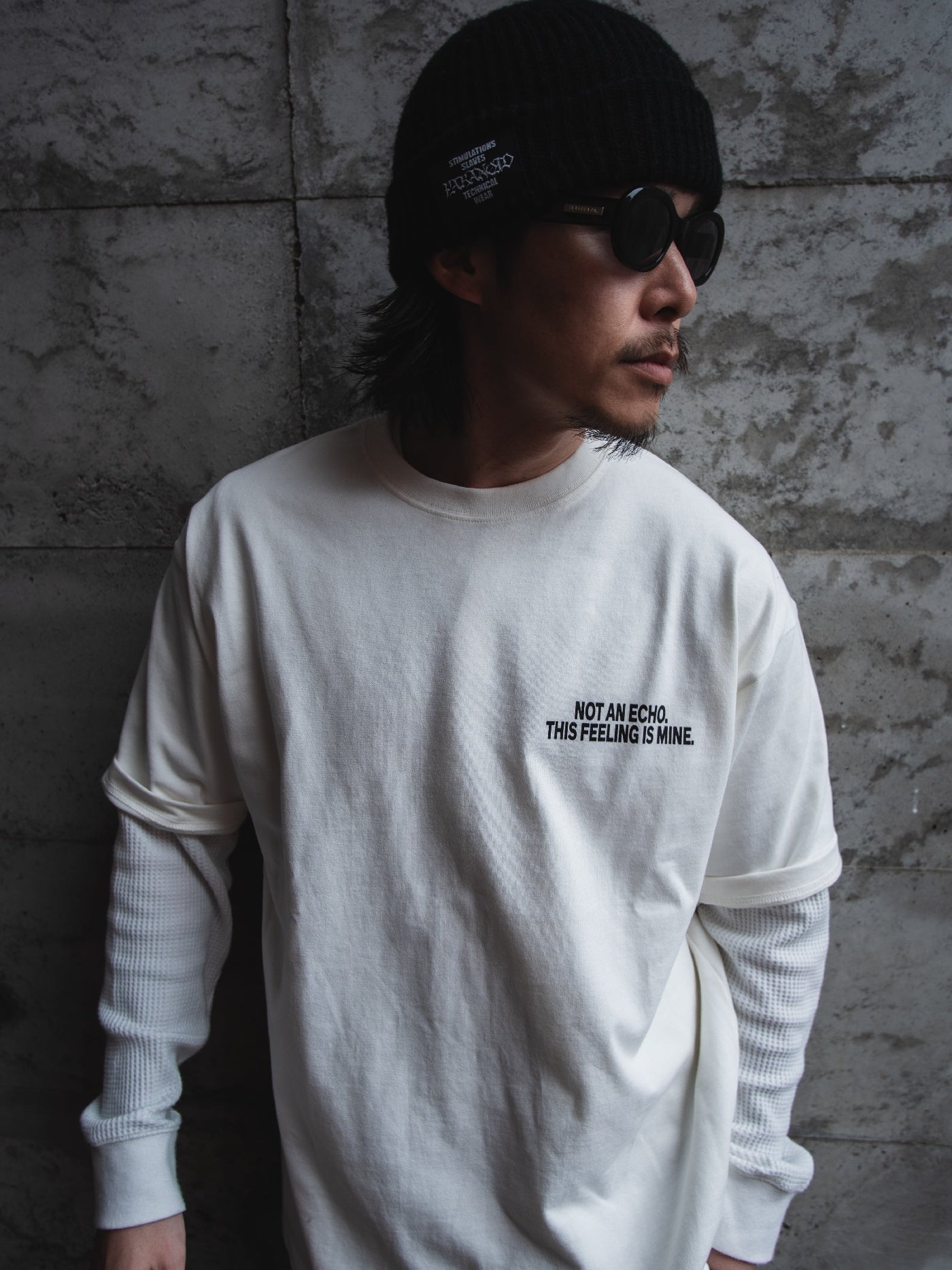 【5.3 (Sun) 12:00 Release】FLUTTER | USA Cotton Graphic Tee - Natural