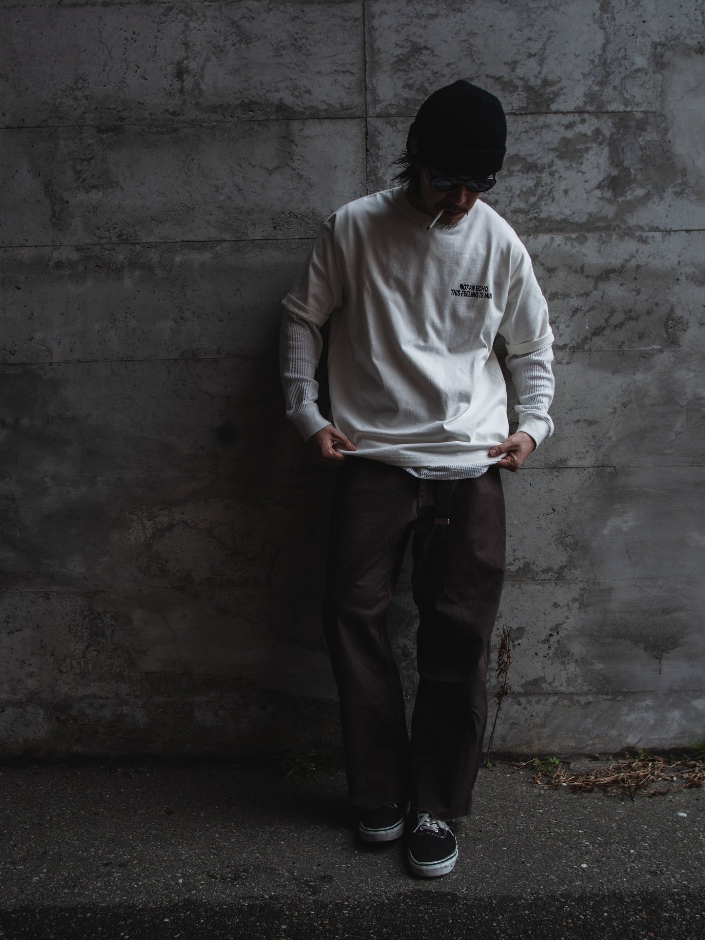 【5.3 (Sun) 12:00 Release】FLUTTER | USA Cotton Graphic Tee - Natural