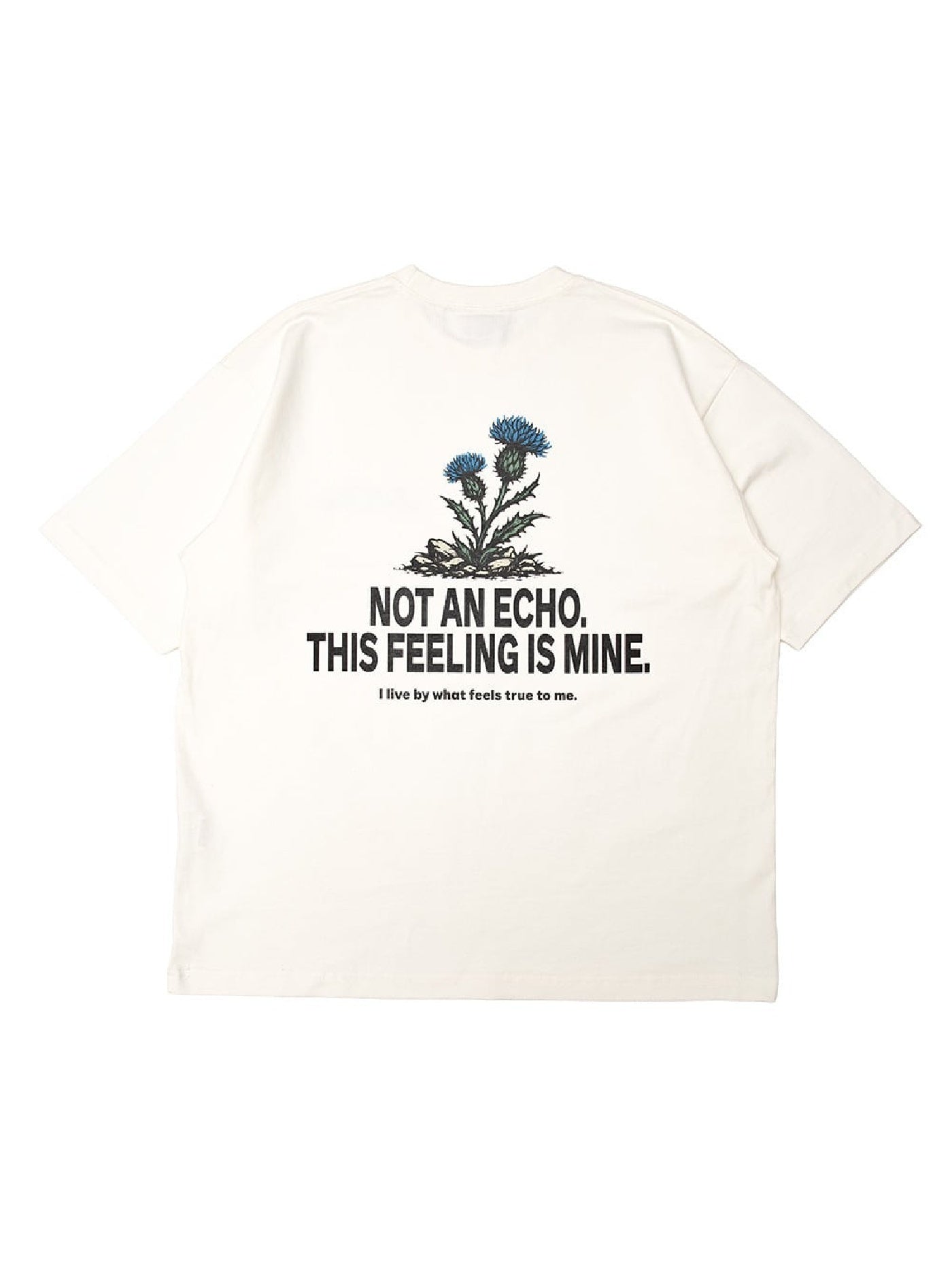 【5.3 (Sun) 12:00 Release】FLUTTER | USA Cotton Graphic Tee - Natural