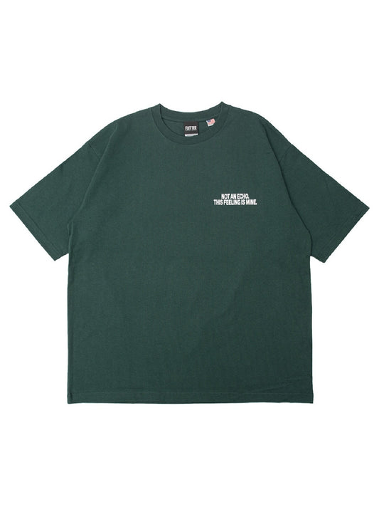【5.3 (Sun) 12:00 Release】FLUTTER | USA Cotton Graphic Tee - Green