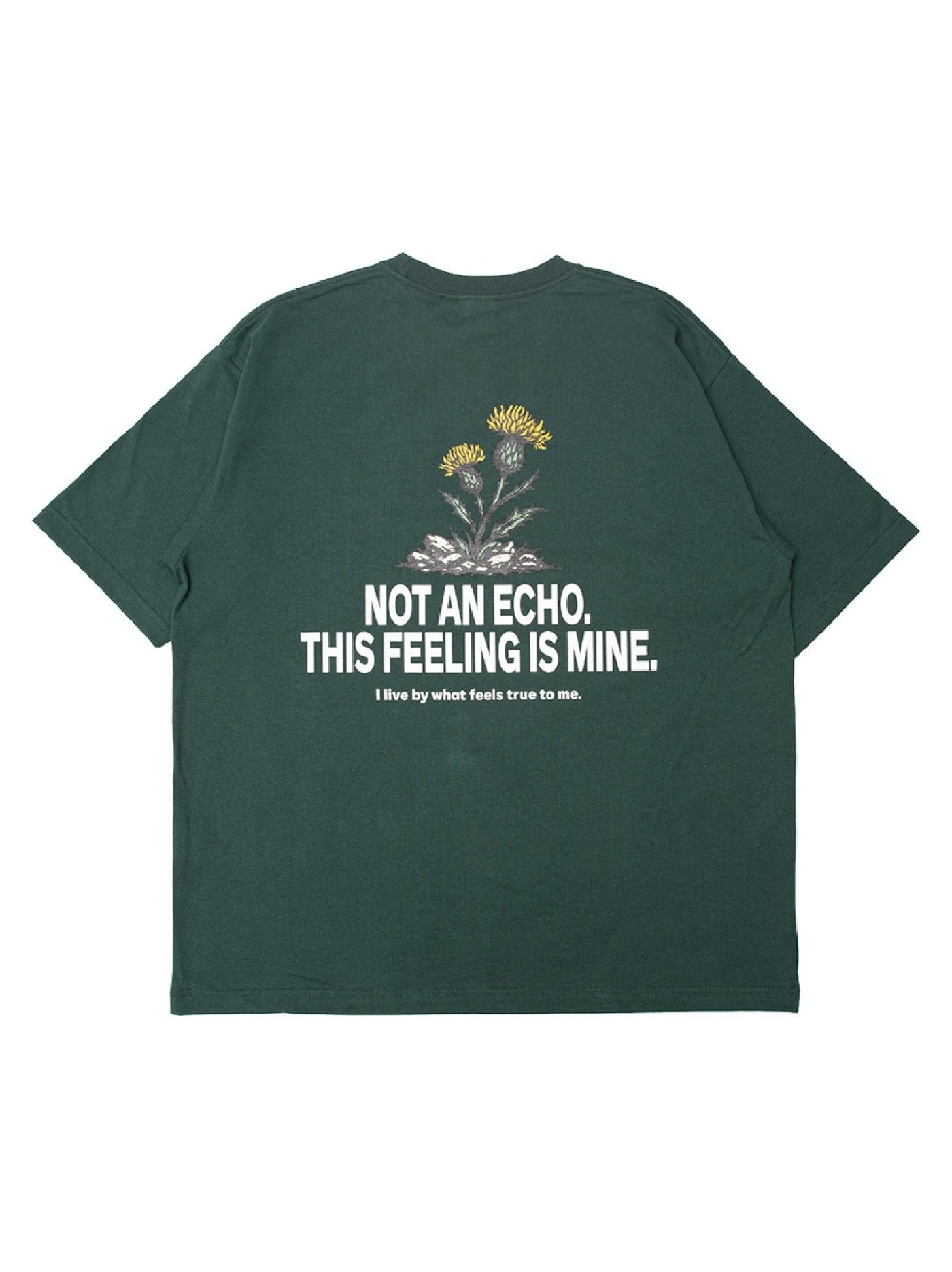 【5.3 (Sun) 12:00 Release】FLUTTER | USA Cotton Graphic Tee - Green