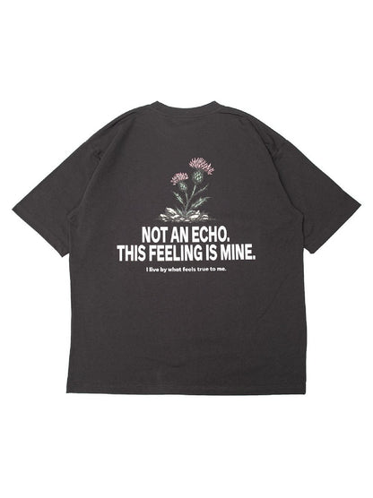 【5.3 (Sun) 12:00 Release】FLUTTER | USA Cotton Graphic Tee - Sumi