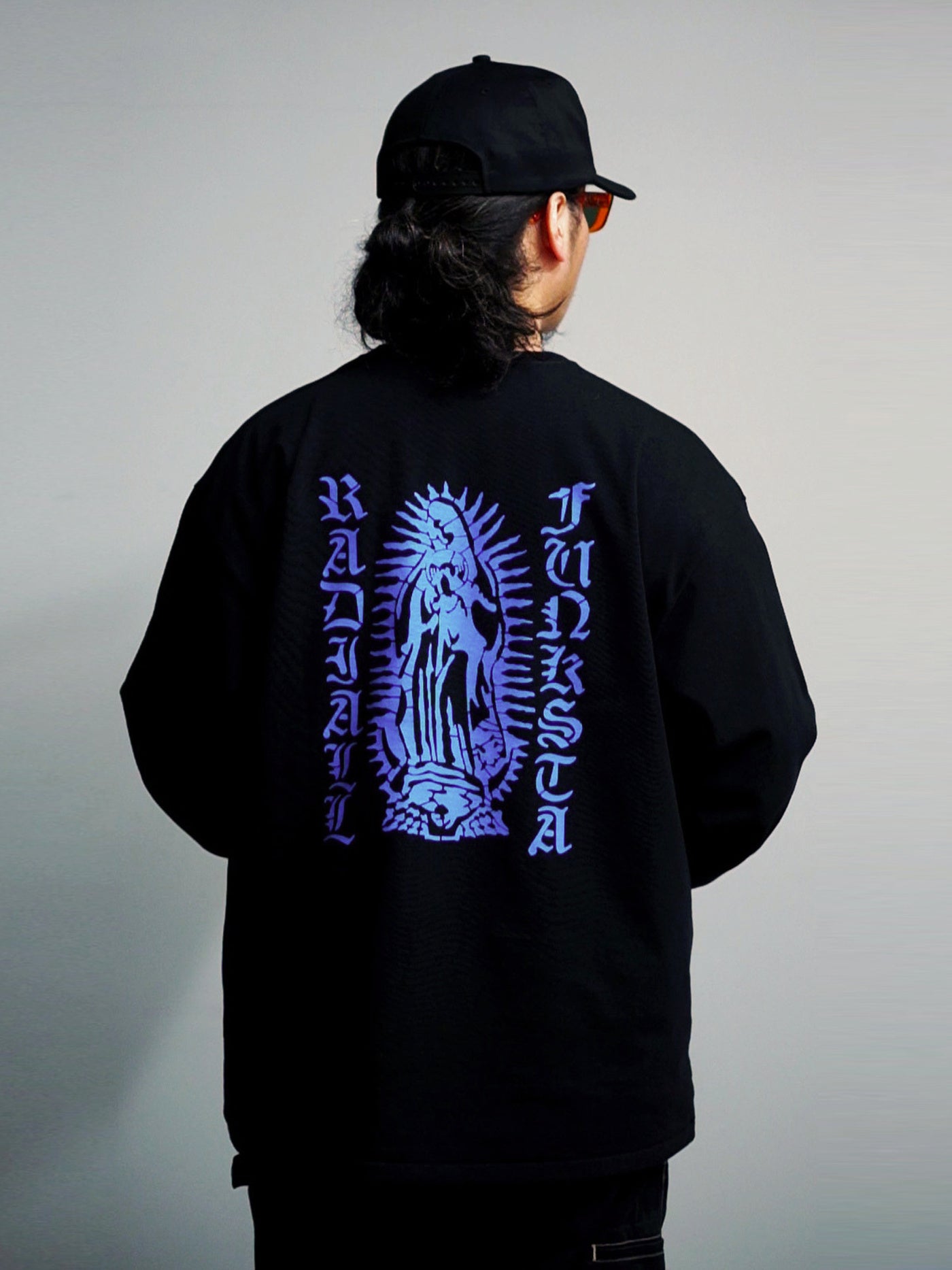 【1.31 (Sat) 12:00 Release】RADIALL | Road Charm - CREW NECK T-SHIRT L/S - Black
