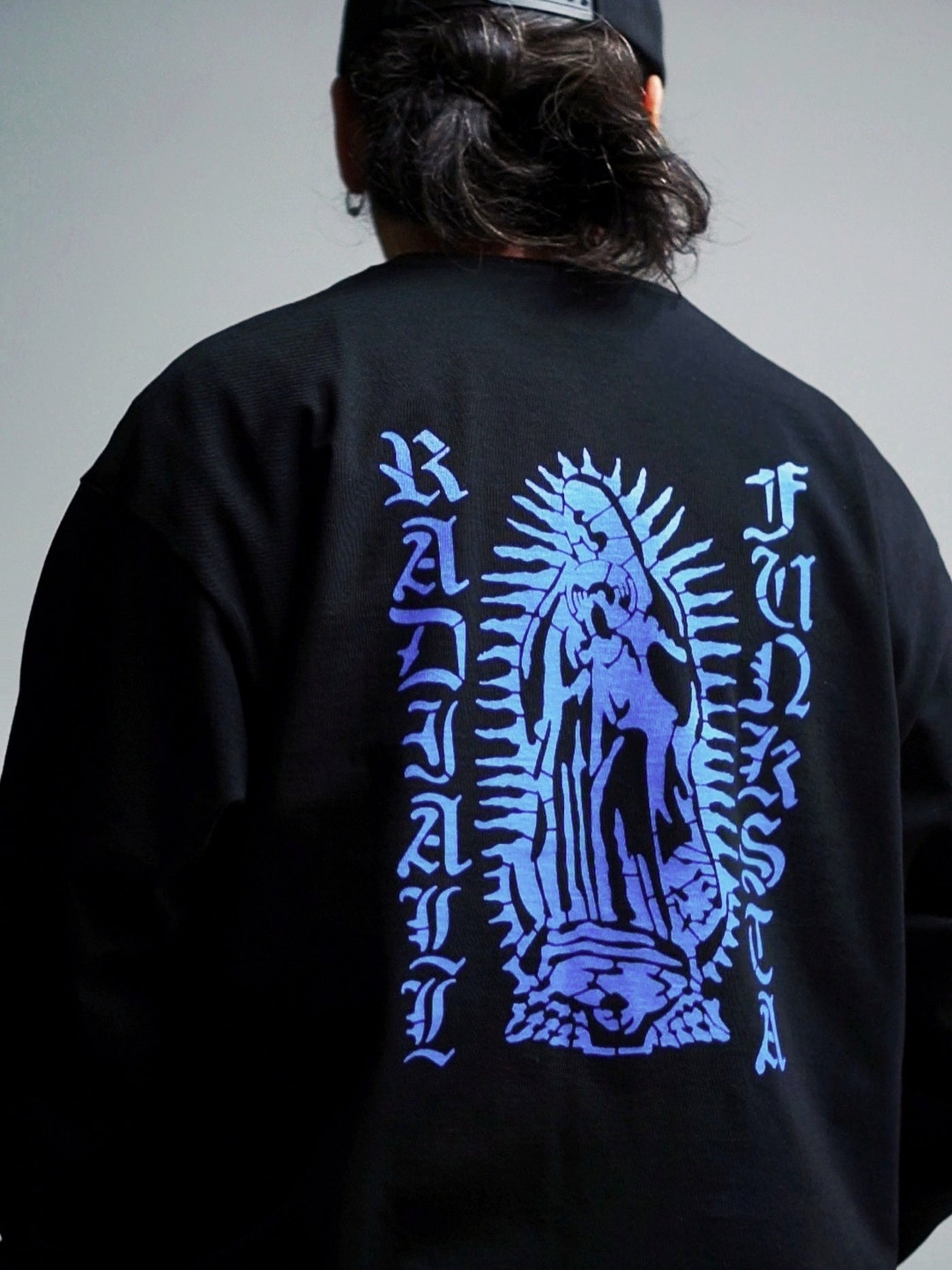 【1.31 (Sat) 12:00 Release】RADIALL | Road Charm - CREW NECK T-SHIRT L/S - Black