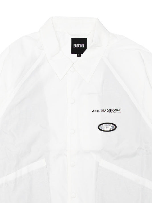 【9.21 (Sun) 12:00 Release】FLUTTER | "The Dress" OG Logo Windbreaker - White