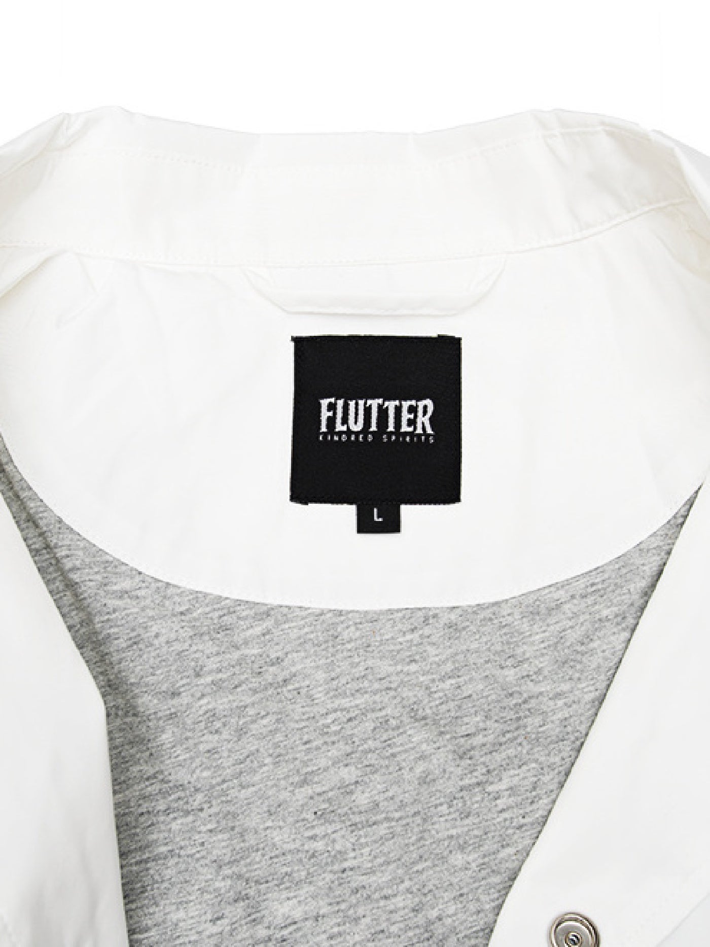 【9.21 (Sun) 12:00 Release】FLUTTER | "The Dress" OG Logo Windbreaker - White
