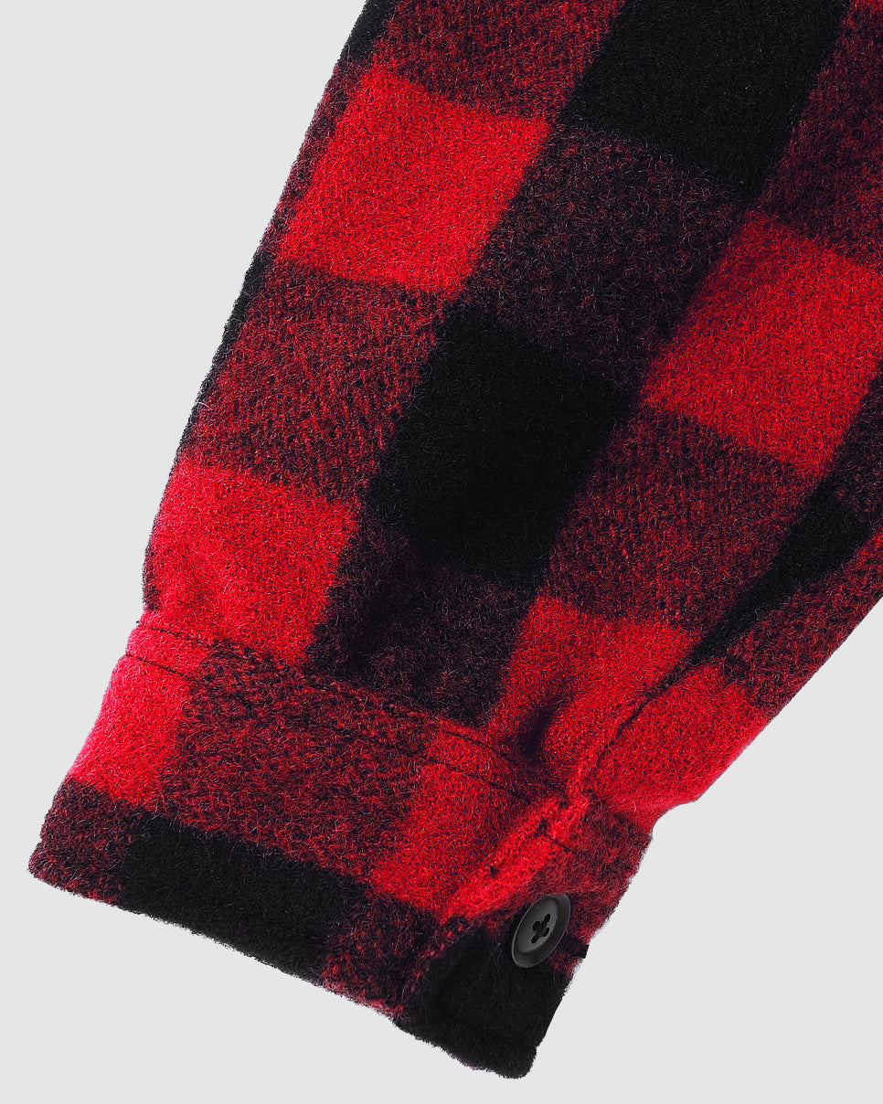 PORKCHOP | feat. MASSES WOOL JACKET P - Red