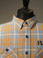 WEIRDO | FUCK U - L/S CHECK SHIRTS - Orange