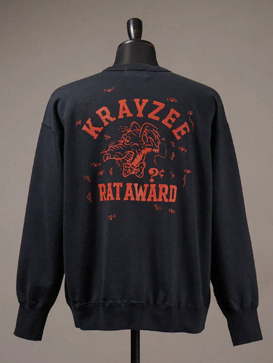 WEIRDO | WRD FINK - CREW NECK SWEAT / WRD6116 - Black