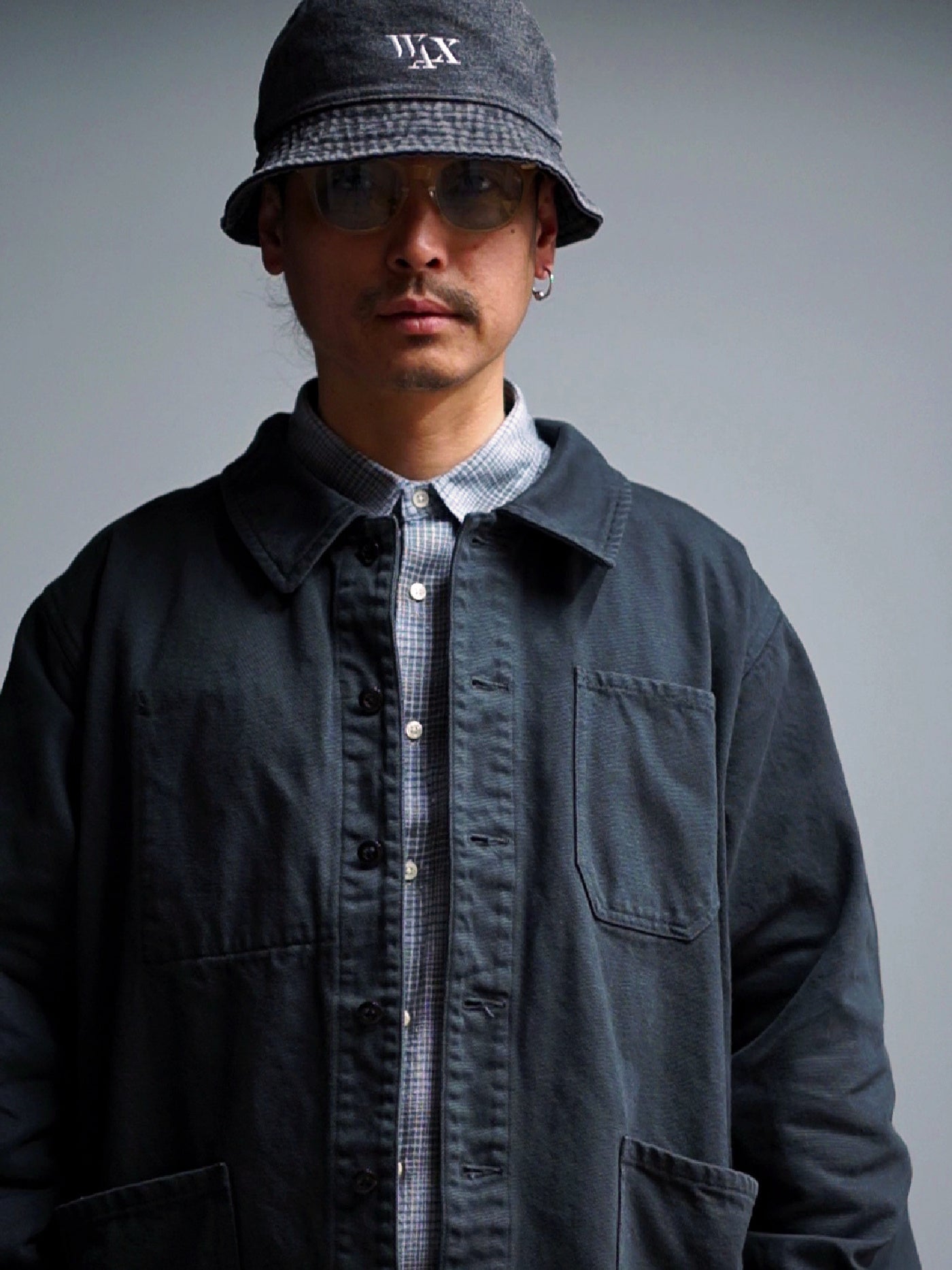【3.20 (Fri) Release】WAX | French Work Jacket - Charcorl