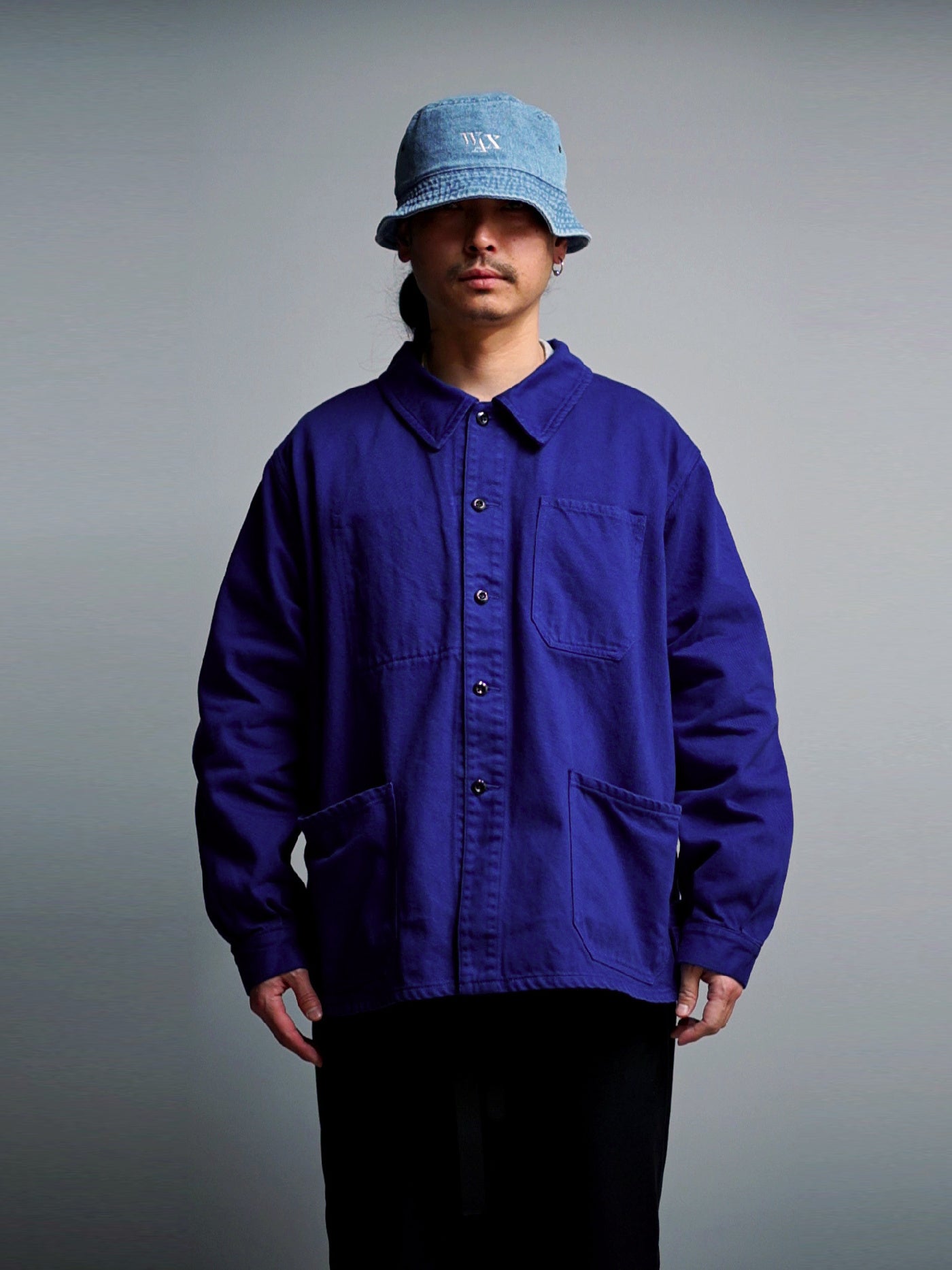 【3.20 (Fri) Release】WAX | French Work Jacket - Dark Blue