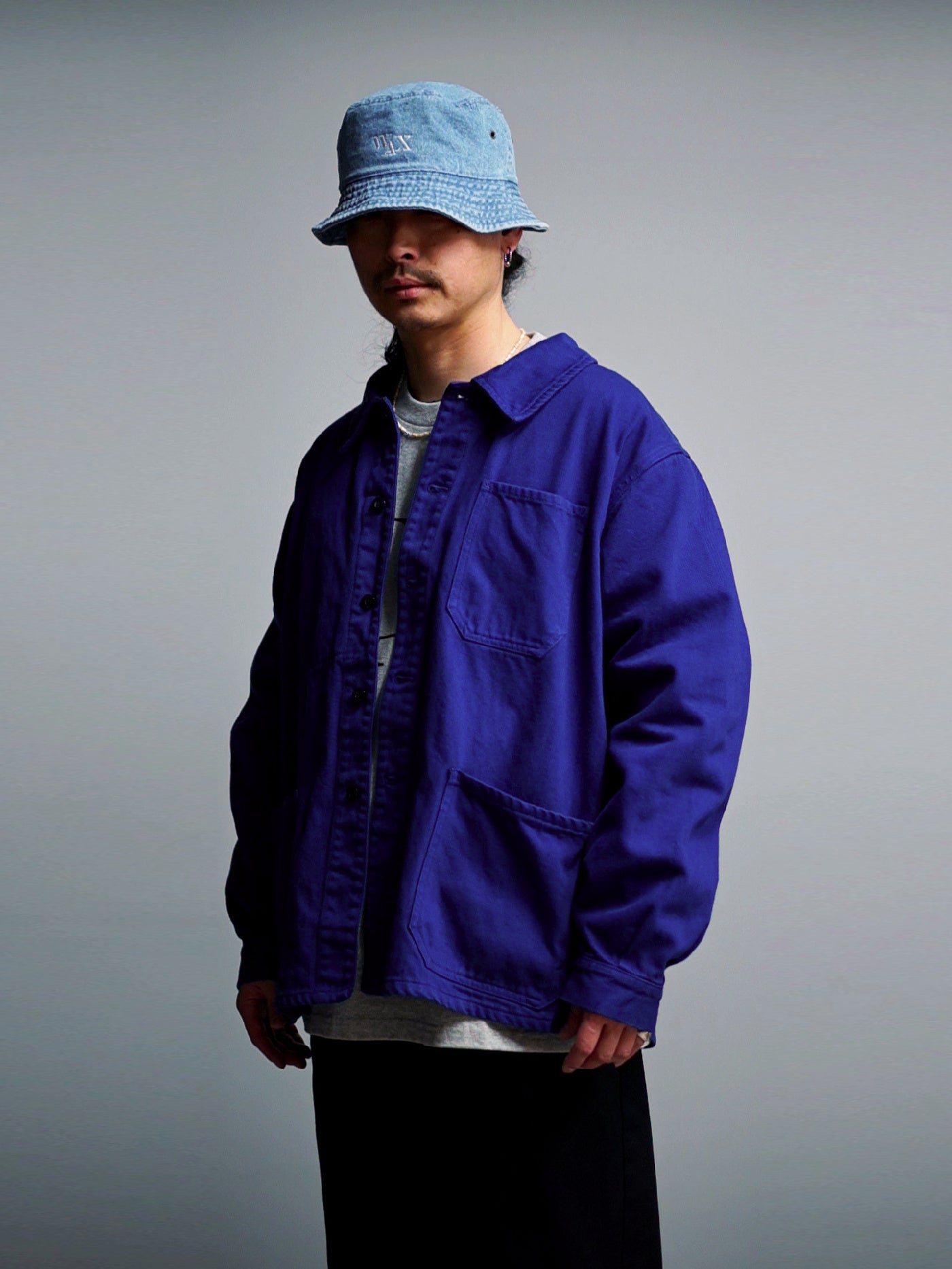 【3.20 (Fri) Release】WAX | French Work Jacket - Dark Blue