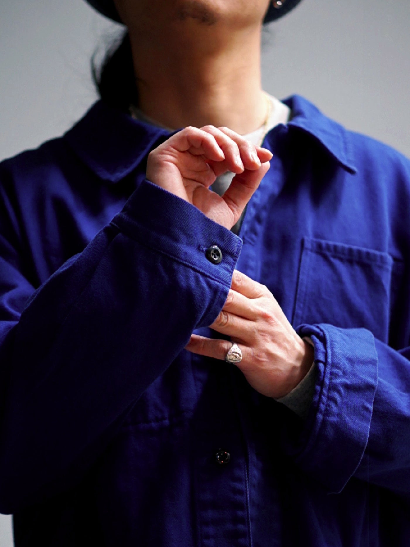 【3.20 (Fri) Release】WAX | French Work Jacket - Dark Blue