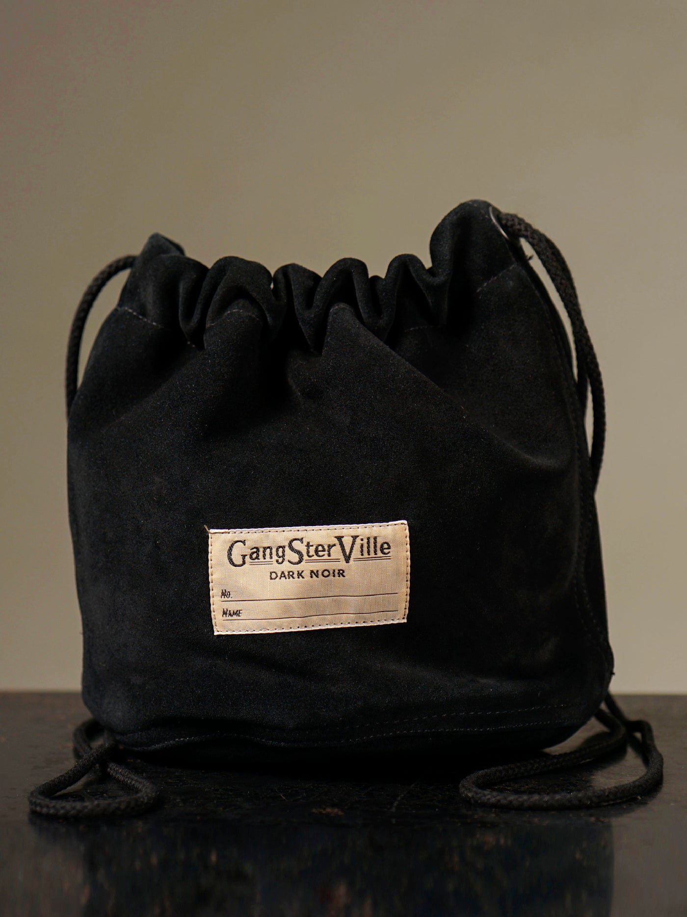 GANGSTERVILLE | DARK NOIR - LEATHER EFFECT BAG "SUEDE" / GSV53G05