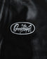 GOOD HELLER | LIGHT LEATHER AWARD JACKET - Black