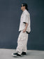 FLUTTER | T/C Open Collar S/S Work Shirts - Light Beige