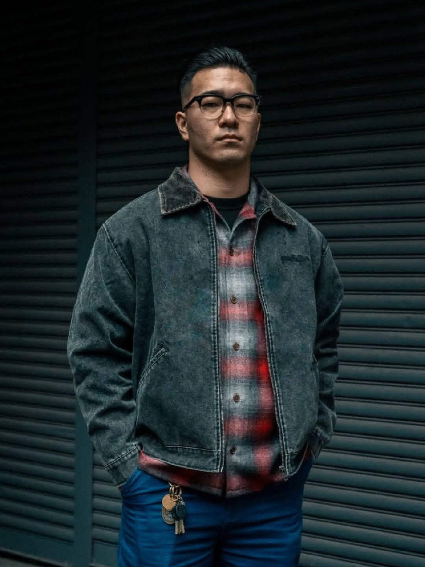 【10.25 (Sat) 12:00 Release】GOOD HELLER | HEAVY CANVAS DETROIT TYPE JACKET - Faded Black