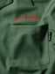 GOOD HELLER | OPEN COLLAR LETTERING S/S SHIRT - Green