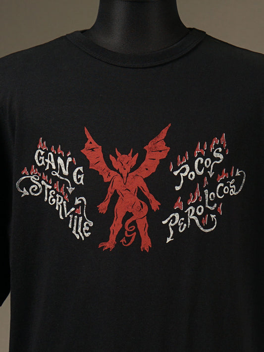 【6.10 (Tue) Release】GANGSTERVILLE | SPICY DEVIL - S/S T-SHIRTS / GSV5124 - Black