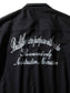 GOOD HELLER | OPEN COLLAR LETTERING S/S SHIRT - Black