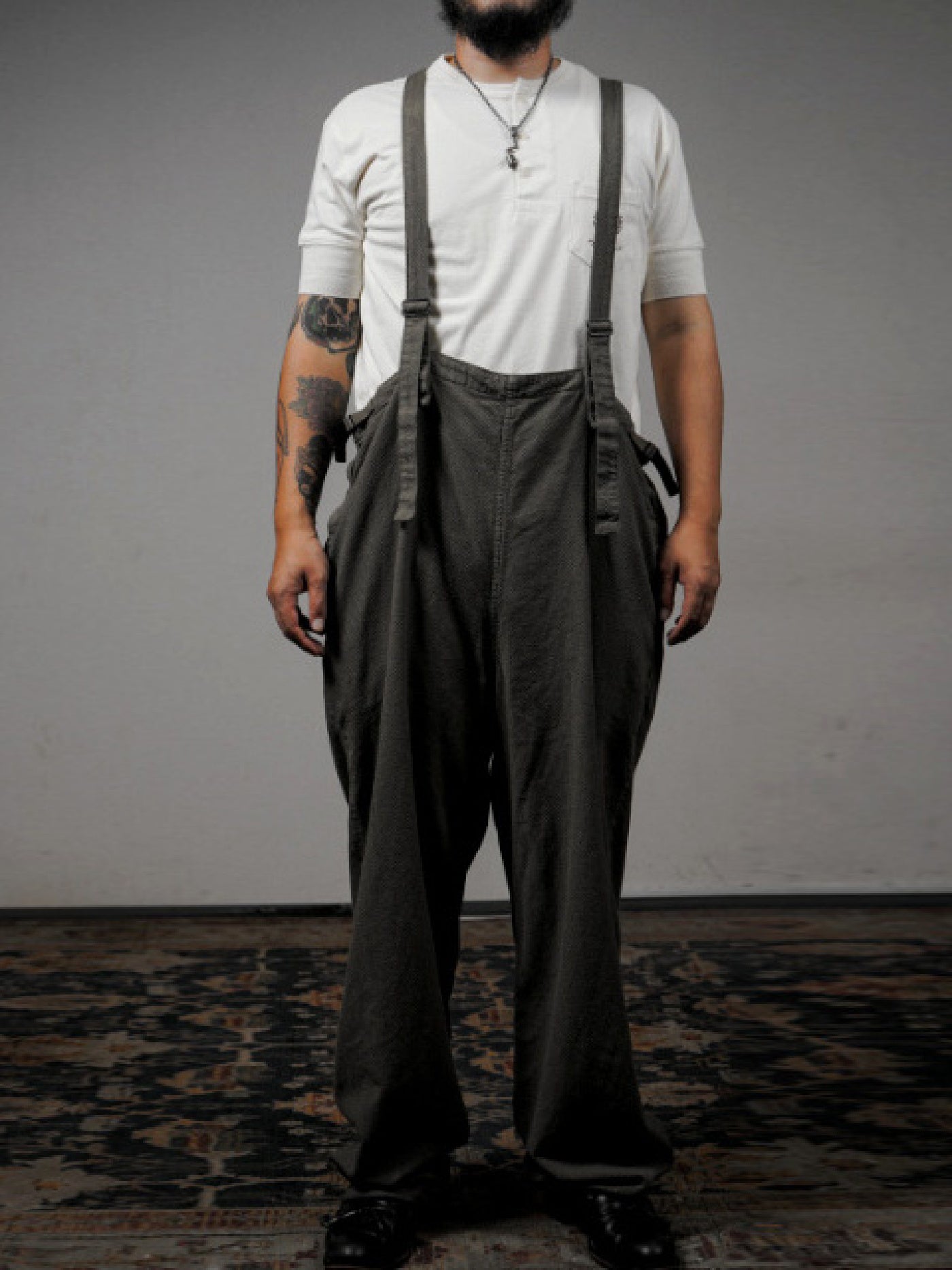 BY GLADHAND | GLAD RAW Phoenix - TAP TROUSERS / BYGH6106 - Black