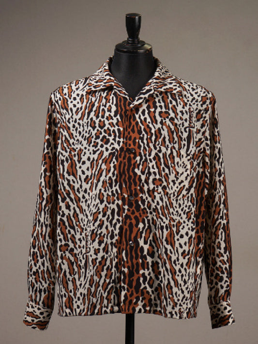 GANGSTERVILLE | LEOPARD DAGGER - L/S SHIRTS / GSV6108 - Ivory