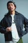 RADIALL | Classic 350 Top - TRUCKER JACKET - Light Black