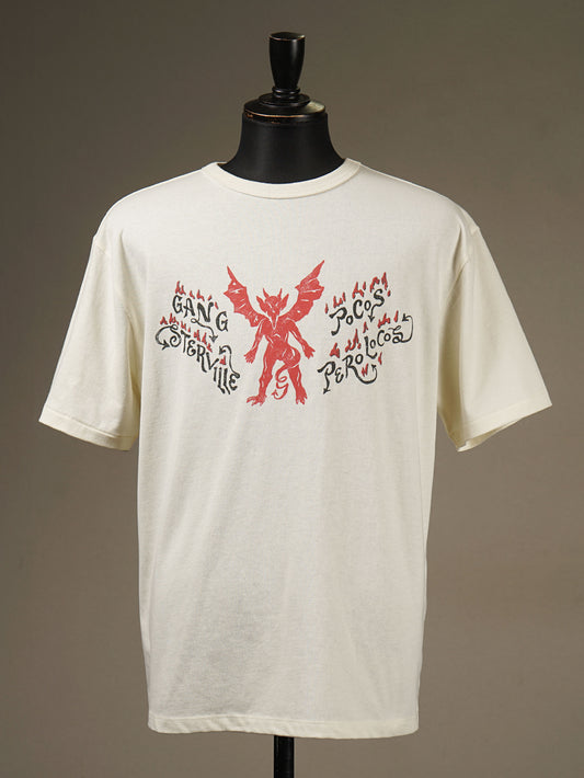 【6.10 (Tue) Release】GANGSTERVILLE | SPICY DEVIL - S/S T-SHIRTS / GSV5124 - White