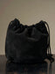 GANGSTERVILLE | DARK NOIR - LEATHER EFFECT BAG "SUEDE" / GSV53G05